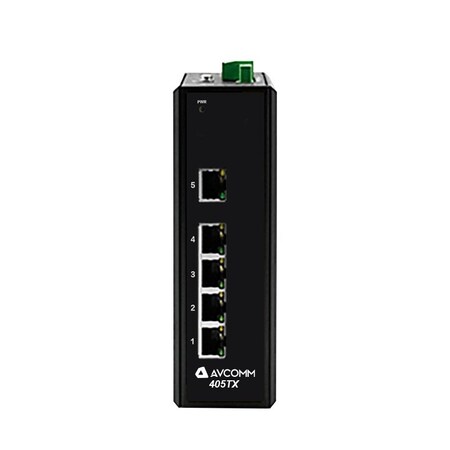 Avcomm 5-Port Industrial Unmanaged Ethernet Switch 405TX